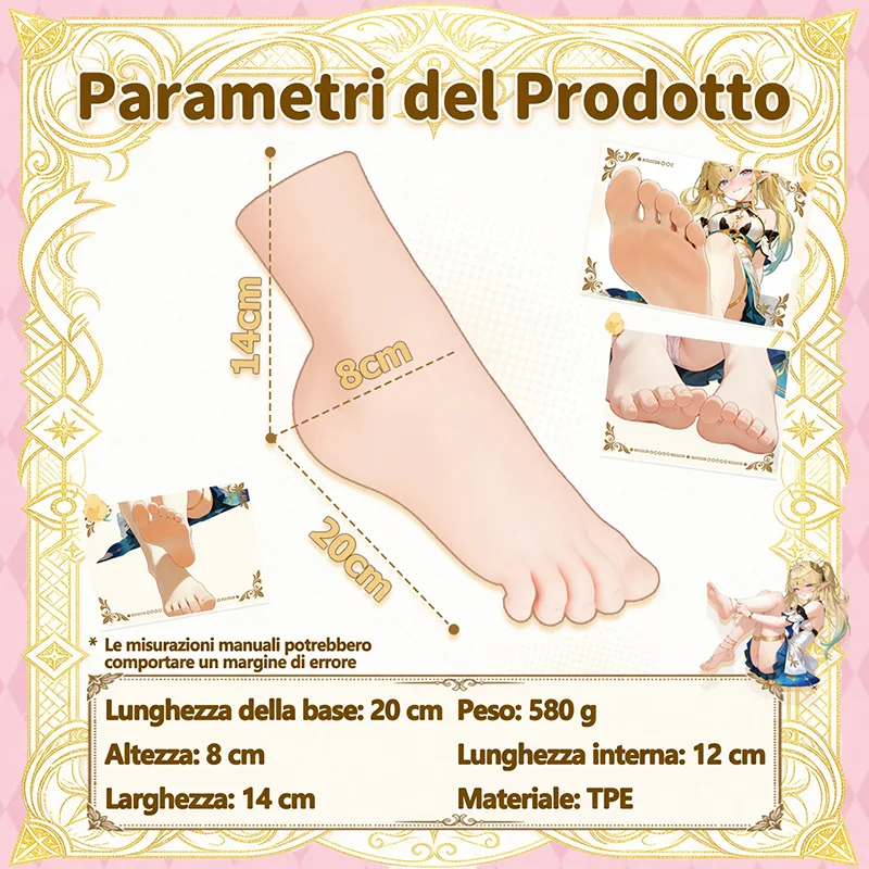 Masturbatore maschile realistico a forma di piede, vagina artificiale tascabile, onahole e sex toy da uomo product image 4
