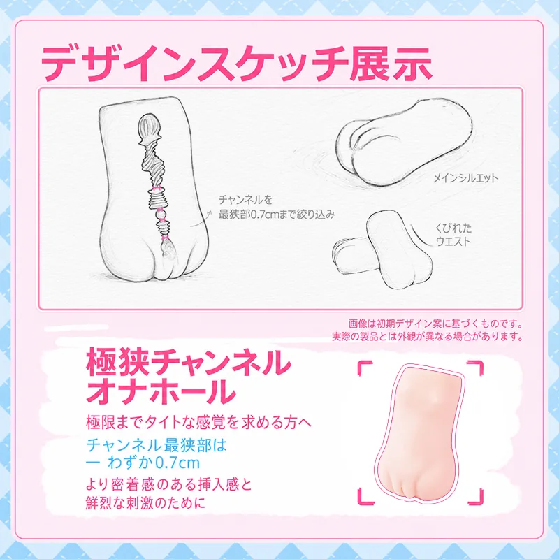 0.7cm超狭口 メンズマスターベーター ポケットプッシー オナホール product image 3