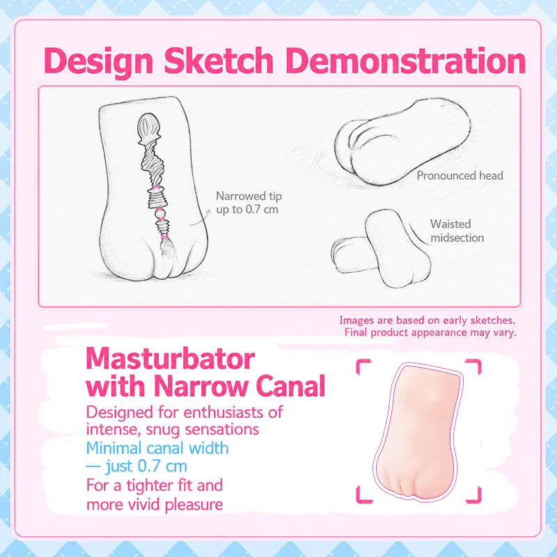 Ultra-Narrow 0.7 cm Male Masturbator product image 3
