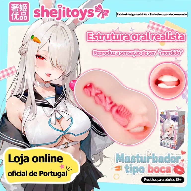 Masturbador Masculino Boca Realista TPE Macio Canal Oral Onahole