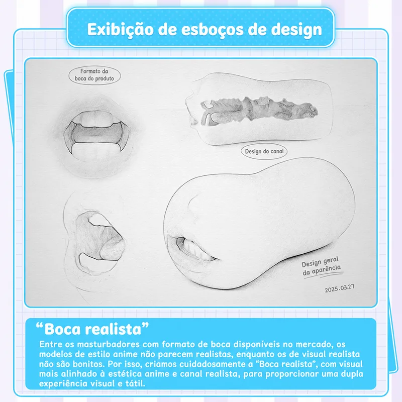 Ver Masturbador Masculino Boca Realista TPE Macio Canal Oral Onahole, imagem 5