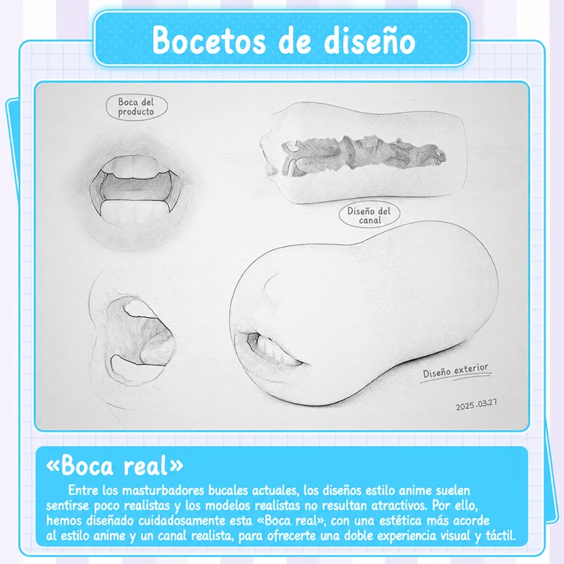 Ver Masturbador Masculino Boca Realista TPE Suave Canal Oral Onahole, imagen 5