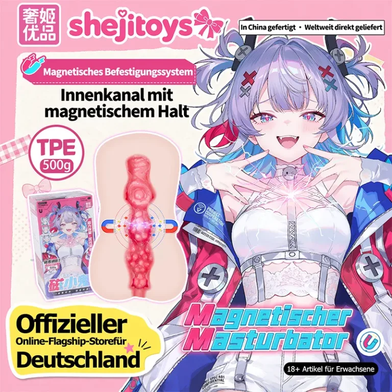 Magnetic Ghost Anime Männer Masturbator Weiches TPE Künstliche Vagina Onahole Magnetischer Klemmkanal