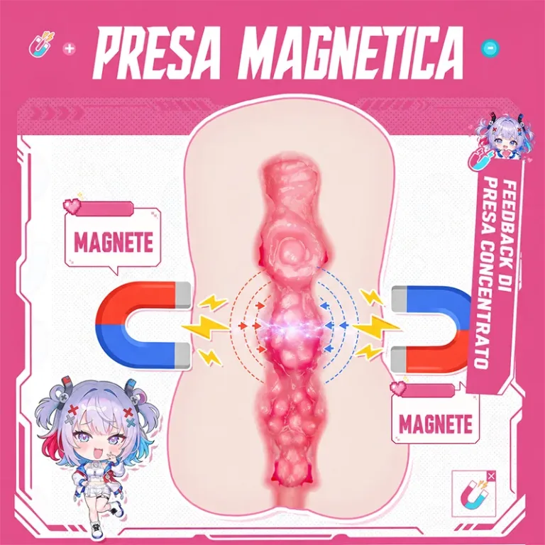 Magnetic Ghost Masturbatore Uomo Anime TPE Morbido Vagina Artificiale Onahole Canale Magnetico product image 4