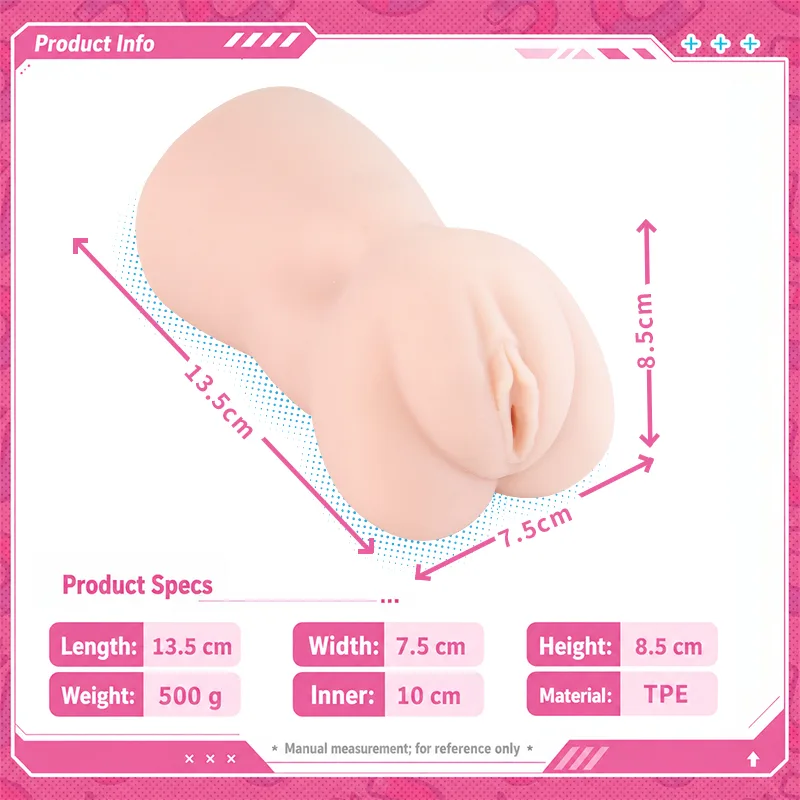 Magnetic Ghost Anime Pocket Pussy Male Masturbator Soft TPE Artificial Vagina Onahole Magnetic Clamp Canal 이미지 8 보기