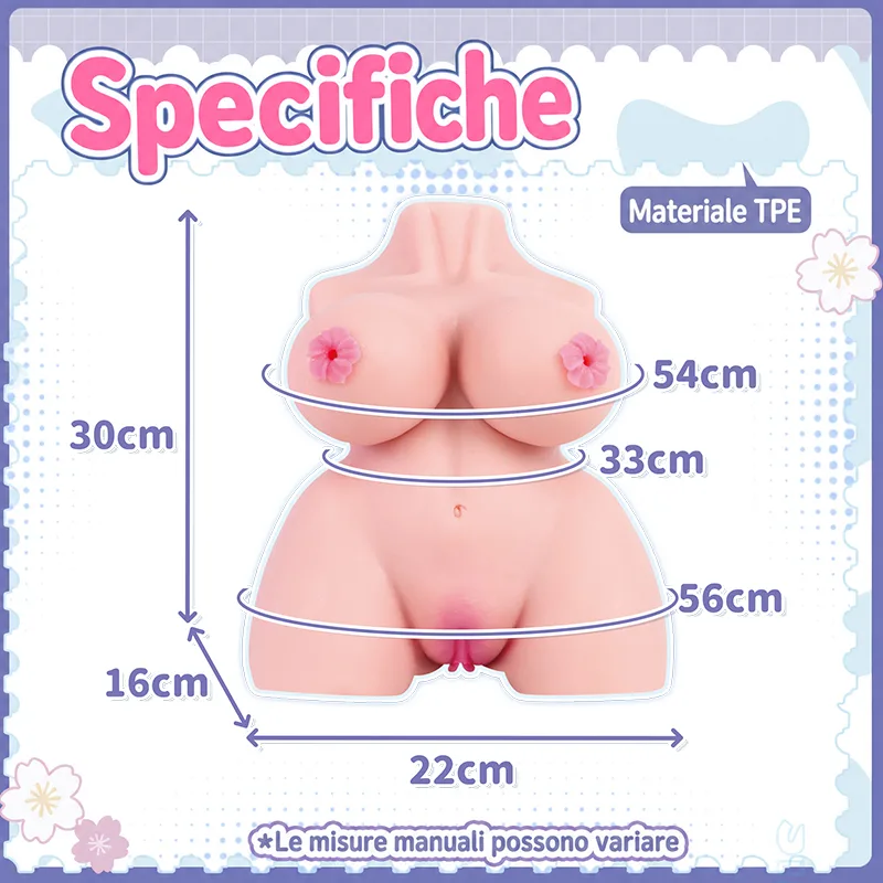 Visualizza Bambola Torso Cowgirl Formosa Masturbatore Uomo TPE 4 Fori Onahole Vagina Artificiale Grande, immagine 8