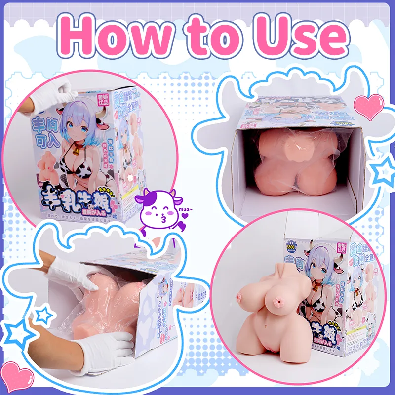 Voir Busty Cowgirl Torso Sex Doll Male Masturbator TPE 4-Hole Onahole Artificial Vagina Large Body, image 9