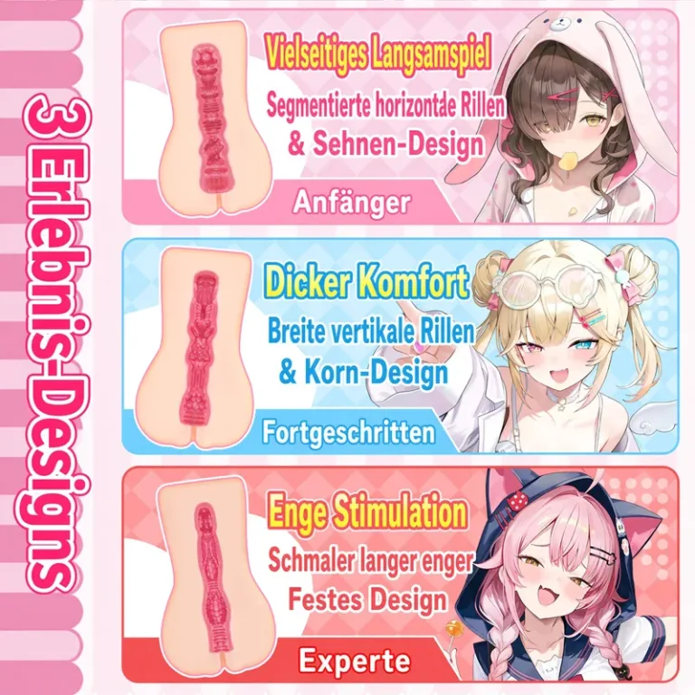 Little Ghost Diary Männer Masturbator aus weichem TPE mit drei Texturen product image 3