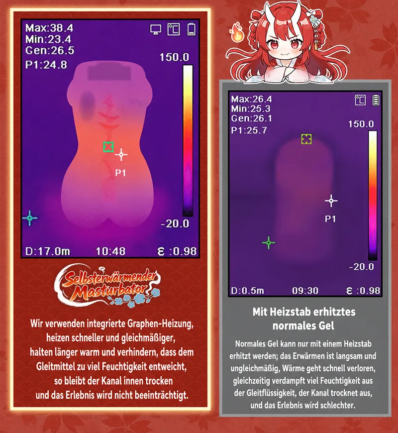 Hot Hot Chan beheizbarer vibrierender Masturbator für Männer, weicher TPE-Torso, künstliche Vagina, 8 Modi, 14-cm-Texturkanal - detail image 09