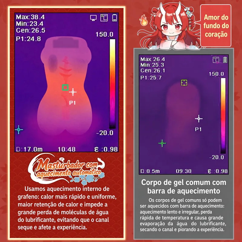 Ver Hot Hot Chan Masturbador Masculino Aquecido e Vibratório Torso em TPE Macio Vagina Artificial 8 Modos Canal de 14 cm, imagem 6