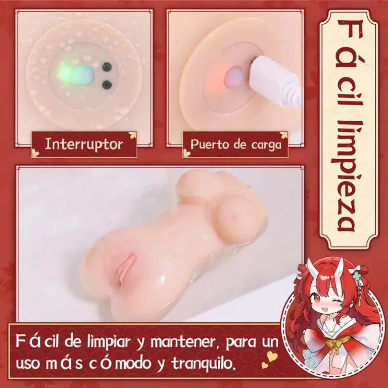 Hot Hot Chan Masturbador Masculino Calefactable Vibrador Vagina Artificial TPE Suave Huevo 8 Modos Canal Texturizado 14 cm product image 4