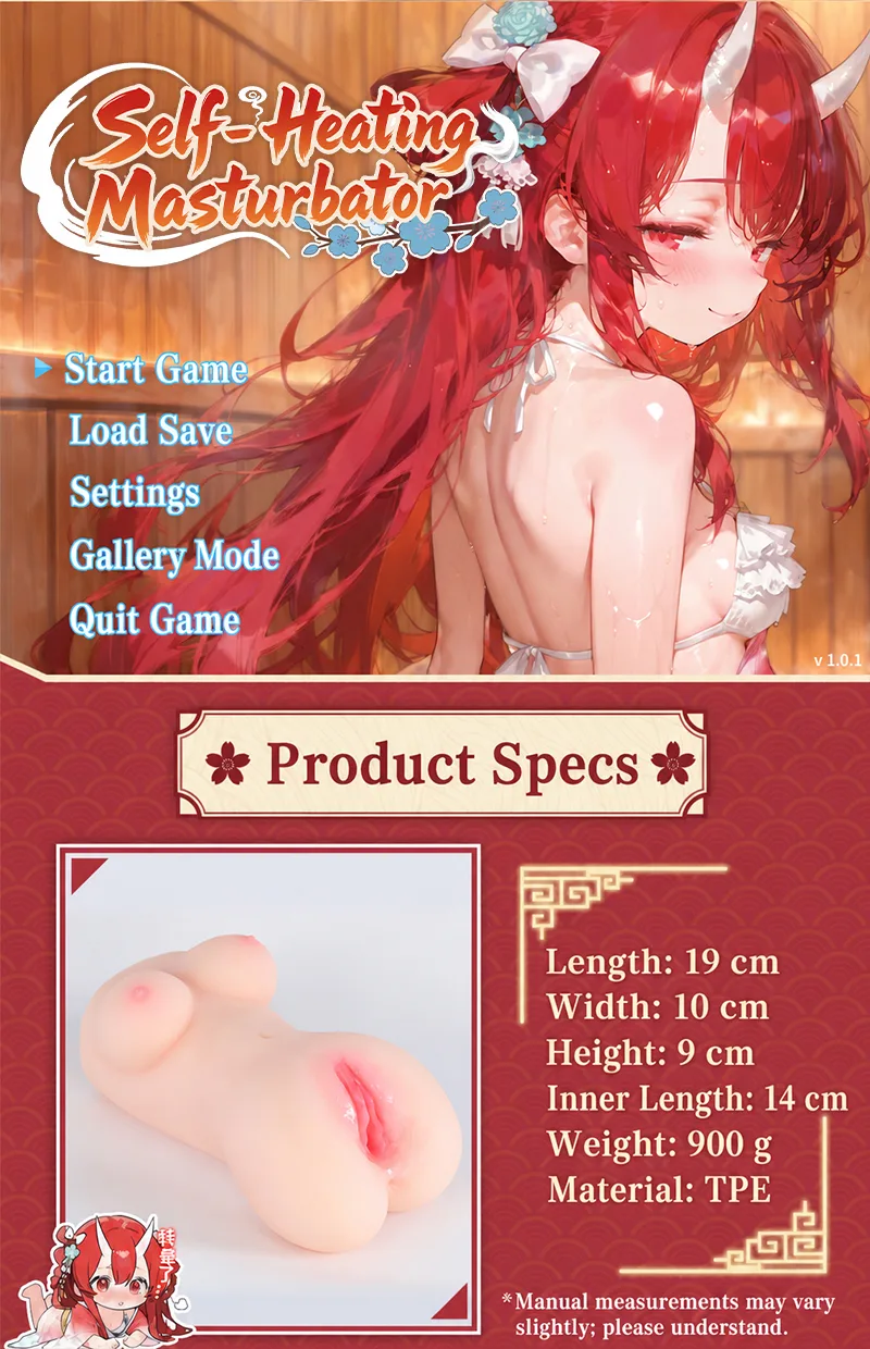 Hot Hot Chan Heated Vibrating Male Masturbator Soft TPE Pocket Pussy Onahole Artificial Vagina 8 Modes 14 cm Textured Channel - detail image 14