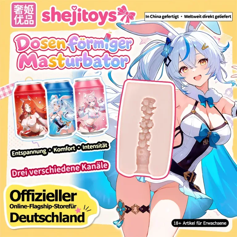 SHEJI Vitality Can Girl Herren-Masturbator, weiches TPE-Onahole mit drei Kanaltypen