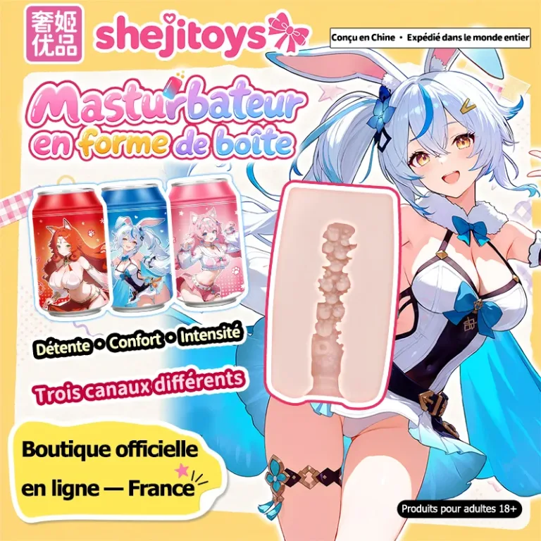 SHEJI Vitality Can Girl Masturbateur Homme, Vaginette TPE avec Trois Types de Canal