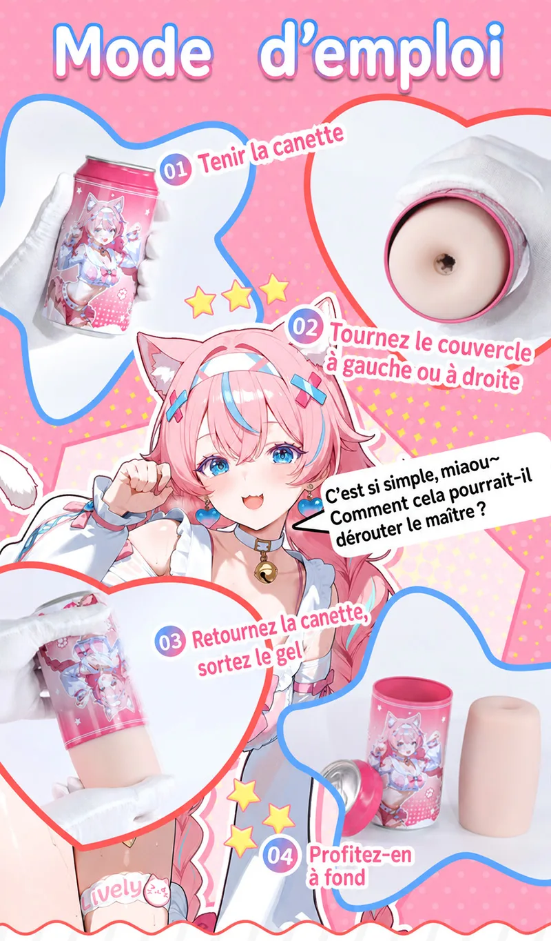 SHEJI Vitality Can Girl Masturbateur Homme, Vaginette TPE avec Trois Types de Canal - detail image 09