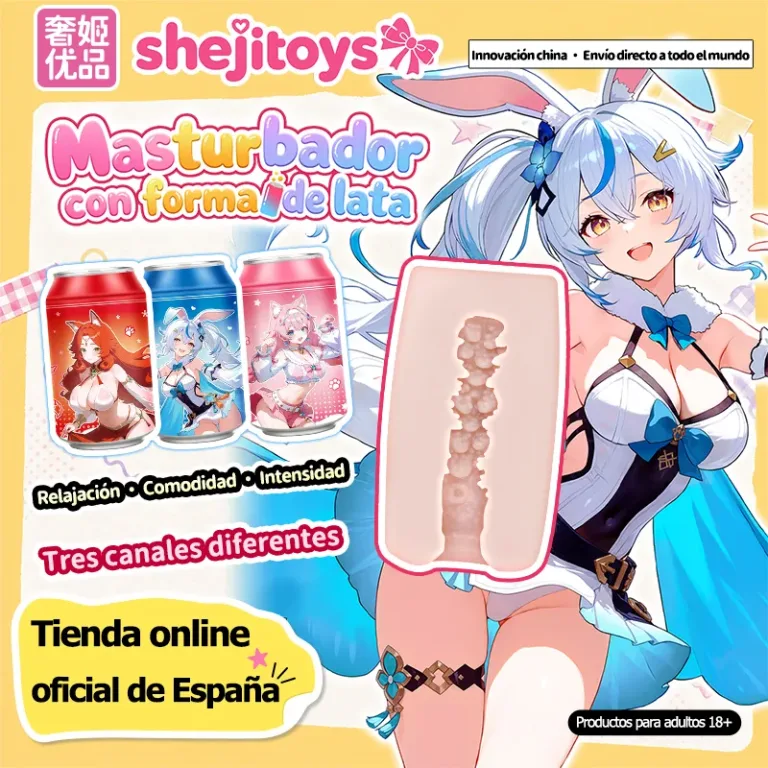 SHEJI Vitality Can Girl Masturbador Masculino, Vagina Artificial TPE con Tres Tipos de Canal