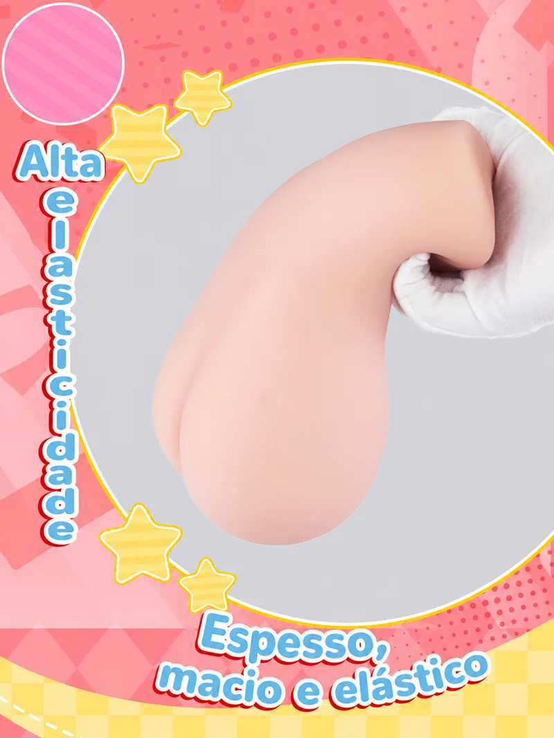 SHEJI Hayase de Três Entradas Masturbador Masculino 3 Orifícios, Bumbum TPE 1300 g com 3 Canais - detail image 08