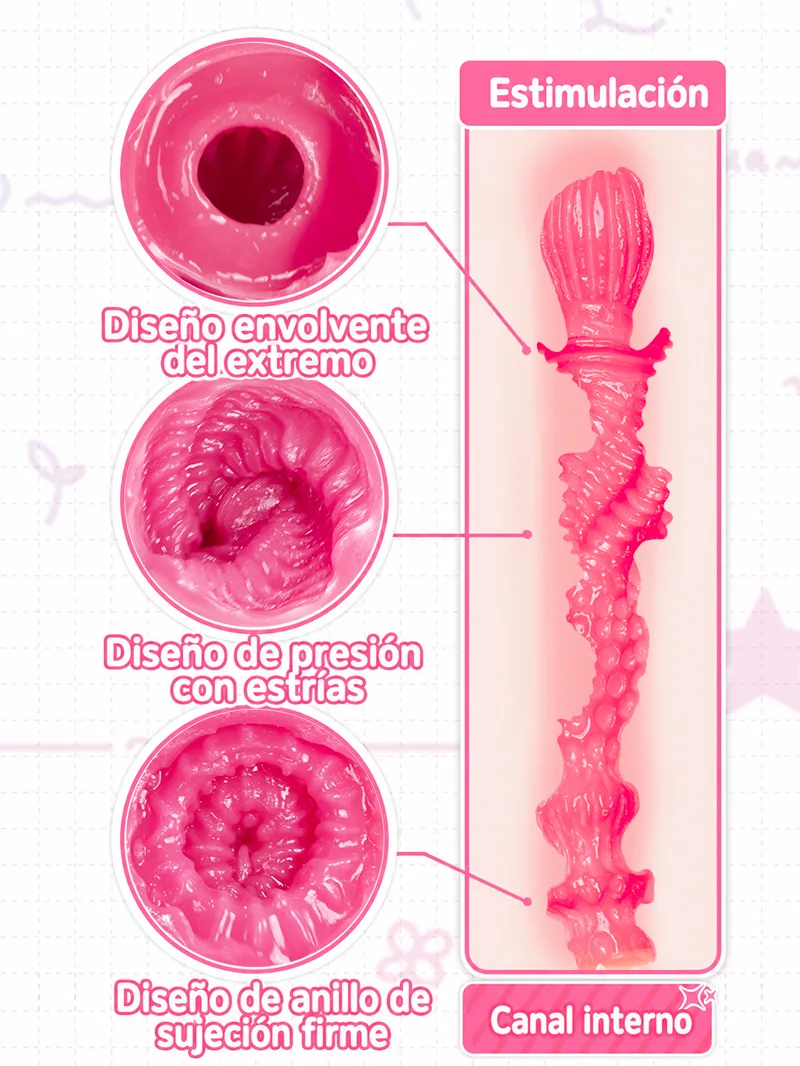 SHEJI Hayase de Tres Entradas Masturbador Masculino de 3 Orificios, Trasero TPE de 1300 g con 3 Canales - detail image 05