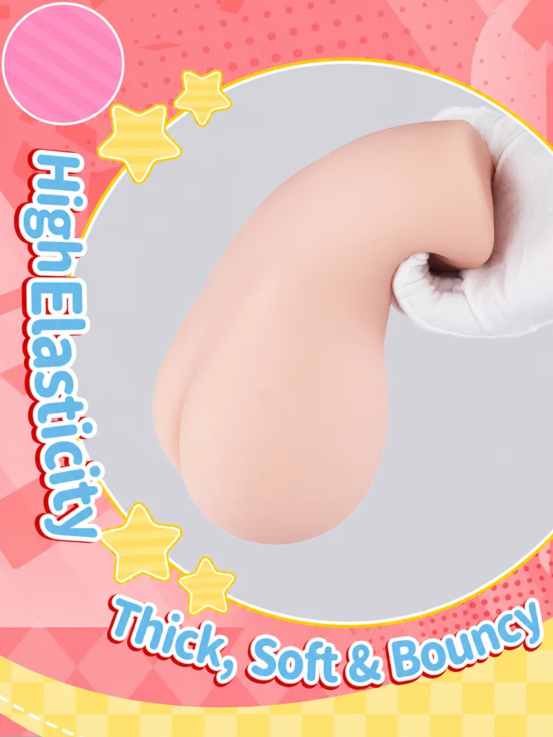 SHEJI Three-Entry Hayase Triple Hole Male Masturbator, 1300 g TPE Pocket Pussy with 3 Textured Channels - detail image 08