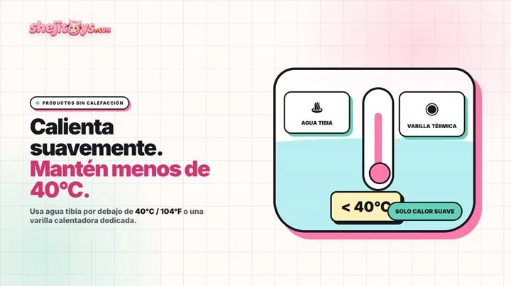 ¿Se puede calentar el producto antes de usarlo?