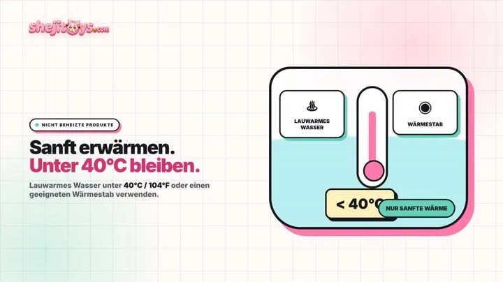 Darf das Produkt vor der Anwendung erwärmt werden?